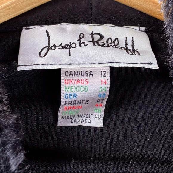 Vintage Joseph Ribkoff black draped ruffled duster - Picture 7 of 10